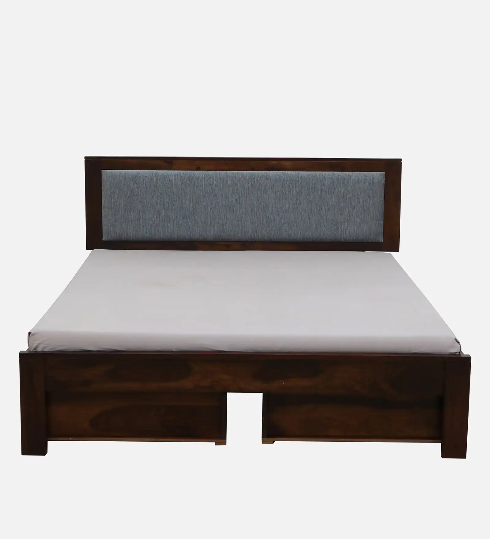 Ivora Premium Wooden Double Bed with Upholstered Backrest - Image 4