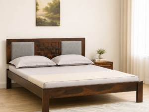 Jorvik Modern Solid Sheesham Wood Platform Bed