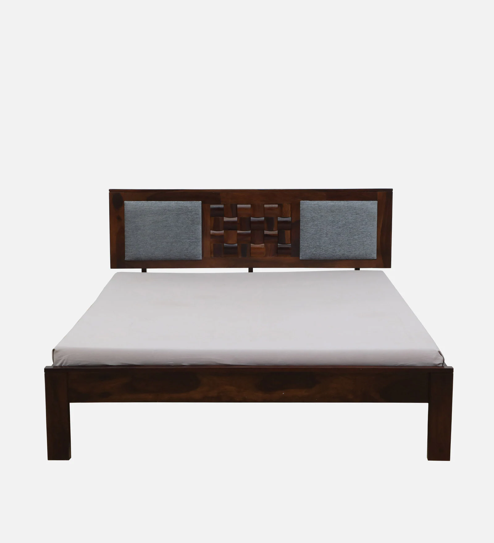 Jorvik Modern Solid Sheesham Wood Platform Bed - Image 2