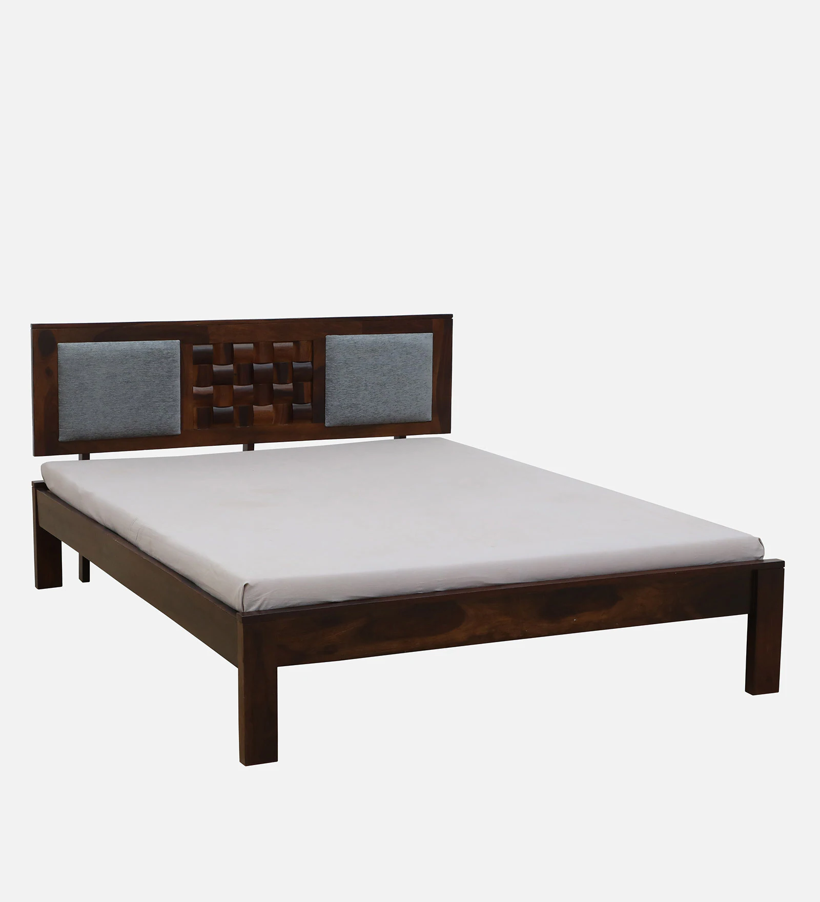 Jorvik Modern Solid Sheesham Wood Platform Bed - Image 4