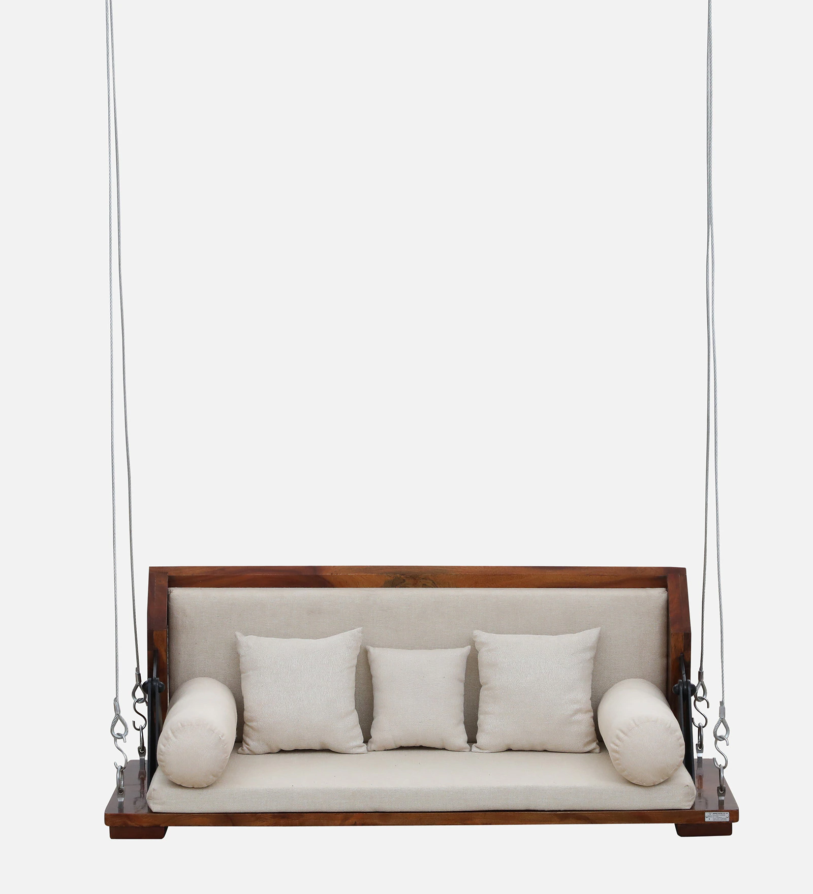 Kairon Luxury Wooden Swing Bench in Honey Oak Finish - Image 3