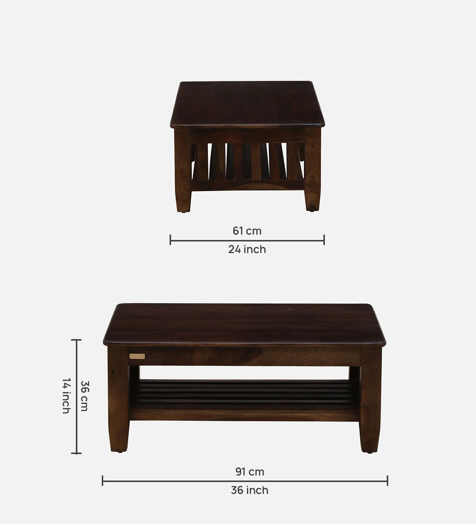 Kensington Premium Solid Wood Center Table for Living Room - Image 2