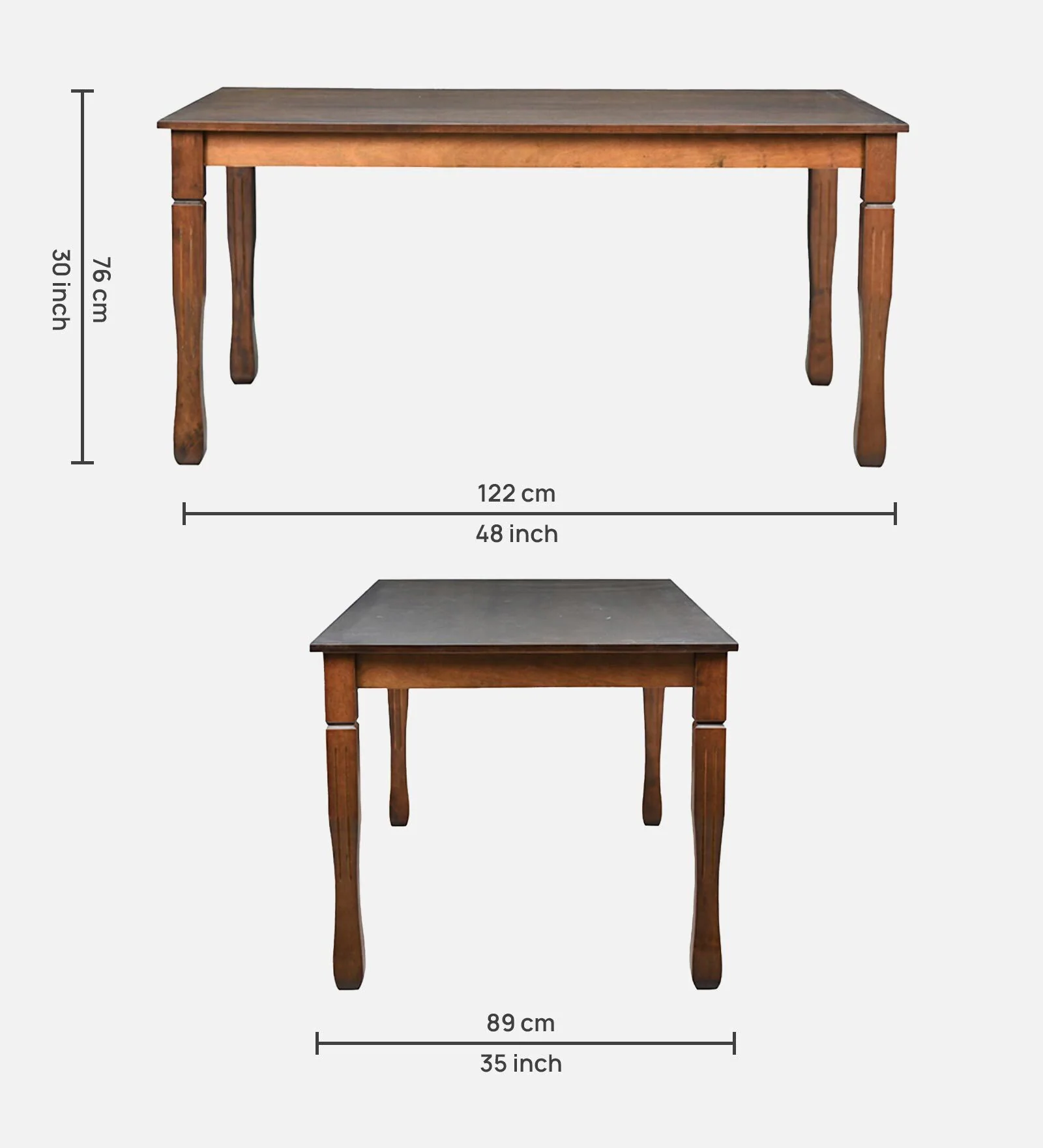 Kervano Premium Solid Sheesham Wood 6 Seater Dining Set - Image 3