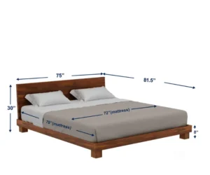 Kyoto Premium Solid Sheesham Wood King Size Storage Bed - Image 6
