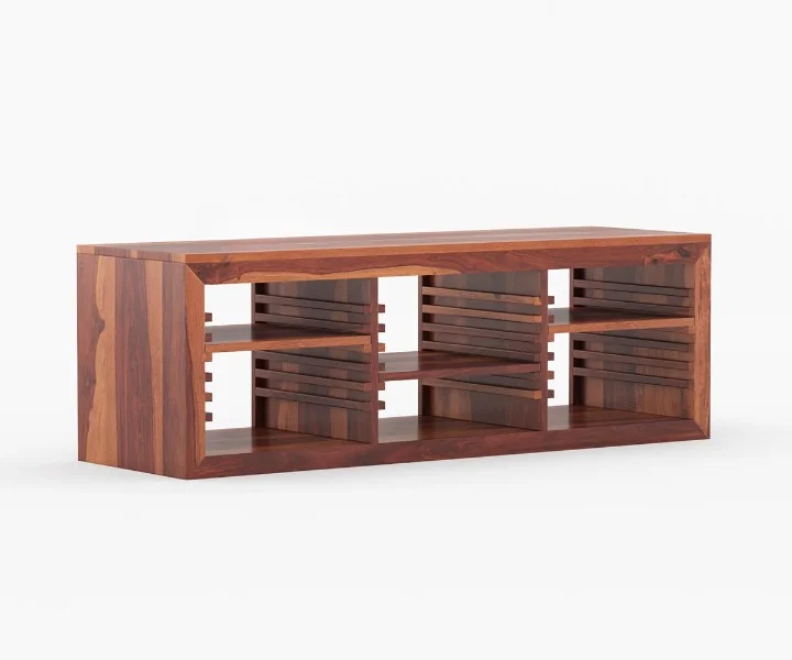 Natural Finish Sheesham TV Unit - Image 3