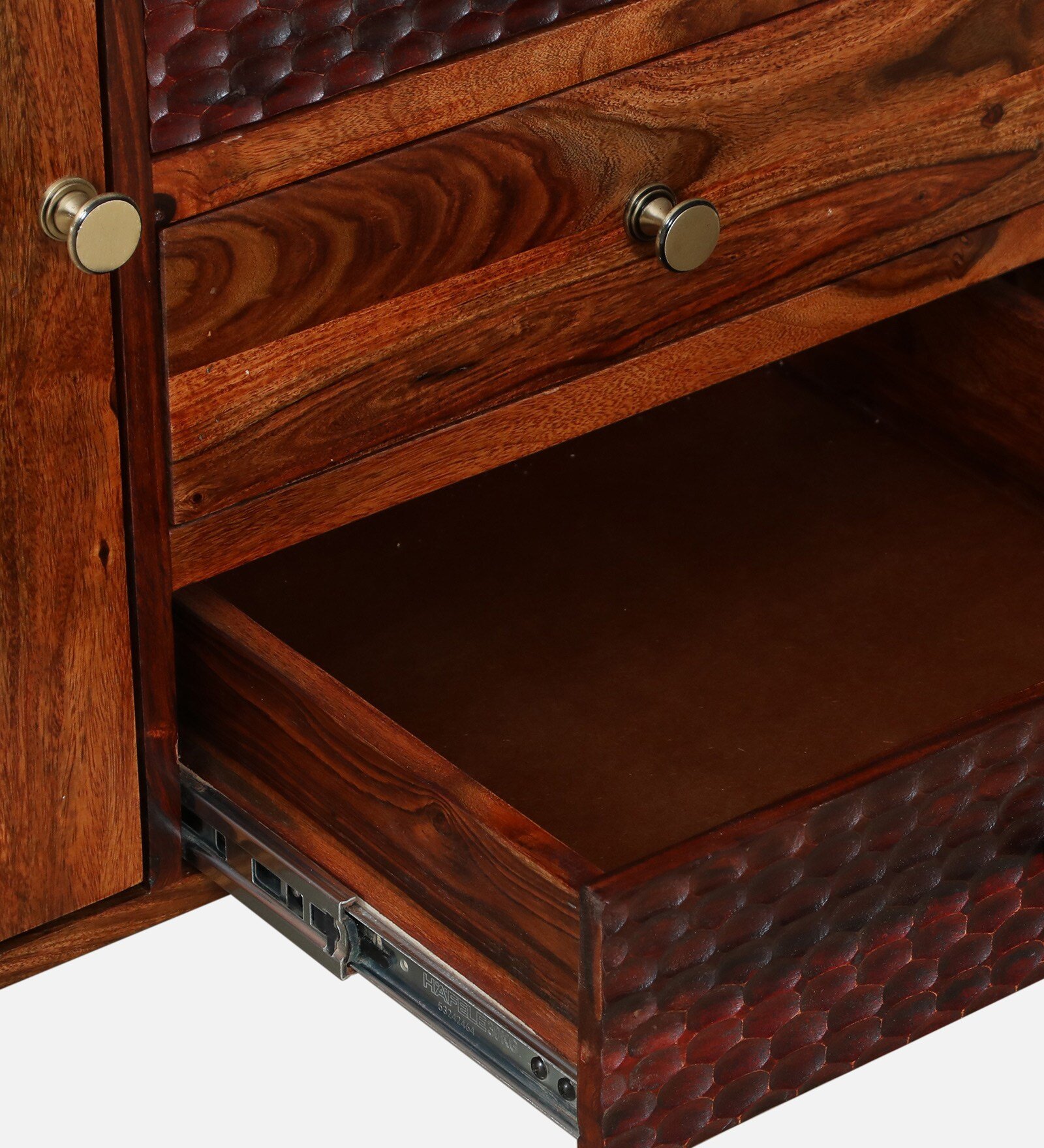 Lioren Solid Wood Large Cabinet with Modern Minimal Design - Image 4