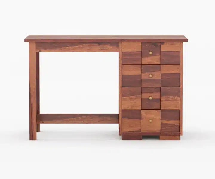 Lumora Solid Sheesham Wood Study Table for Home and Office in Honey Finish - Image 2