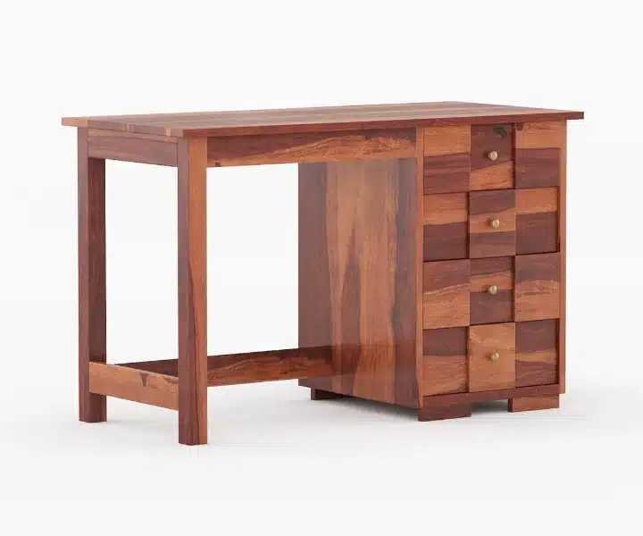 Lumora Solid Sheesham Wood Study Table for Home and Office in Honey Finish - Image 3