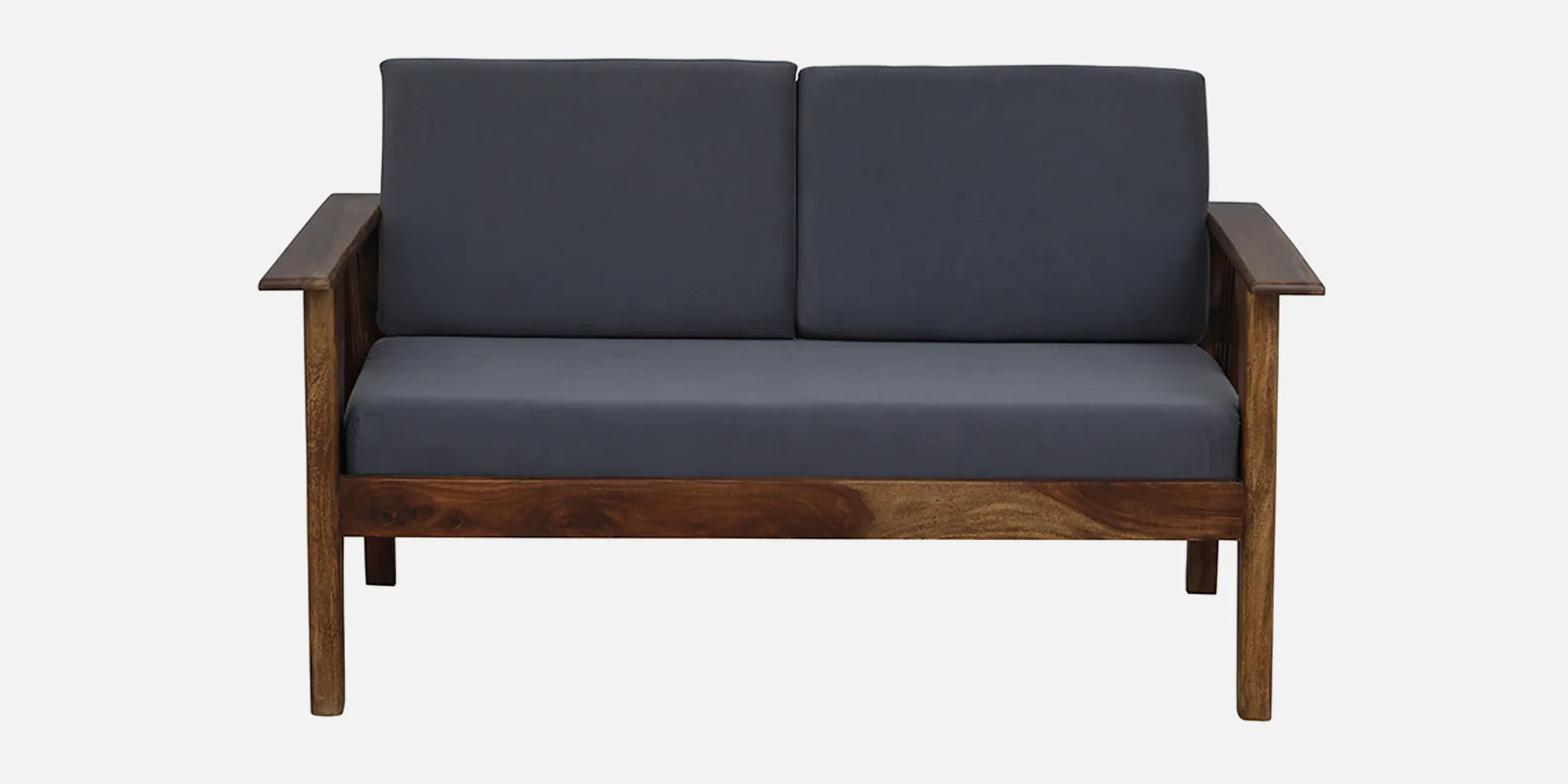 Luxury Handcrafted Sheesham Wood 2 Seater Sofa with Premium Cushioned Seating - Image 4
