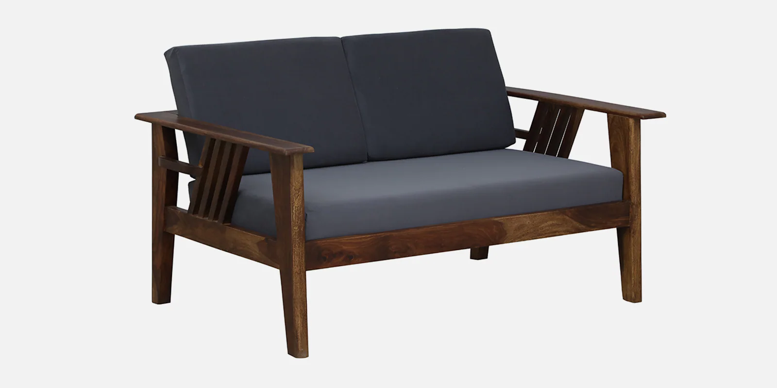 Luxury Handcrafted Sheesham Wood 2 Seater Sofa with Premium Cushioned Seating - Image 5