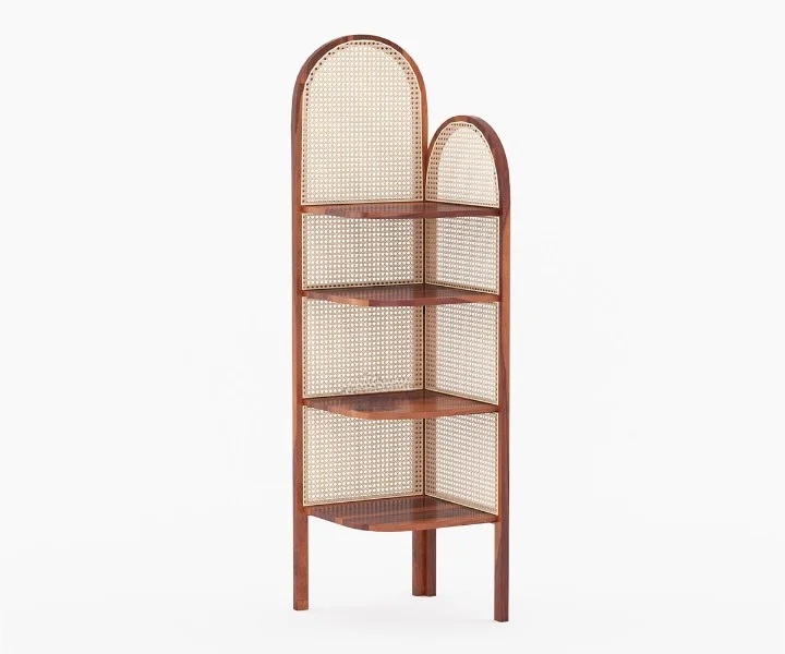 Luxury Handcrafted Solid Sheesham Wood Bookshelf for Home Library - Image 2