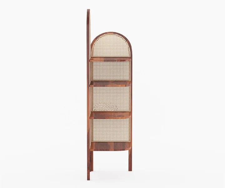 Luxury Handcrafted Solid Sheesham Wood Bookshelf for Home Library - Image 3