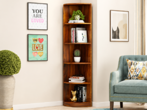 Majestic Solid Sheesham Wood Multi-Purpose Book Storage Cabinet