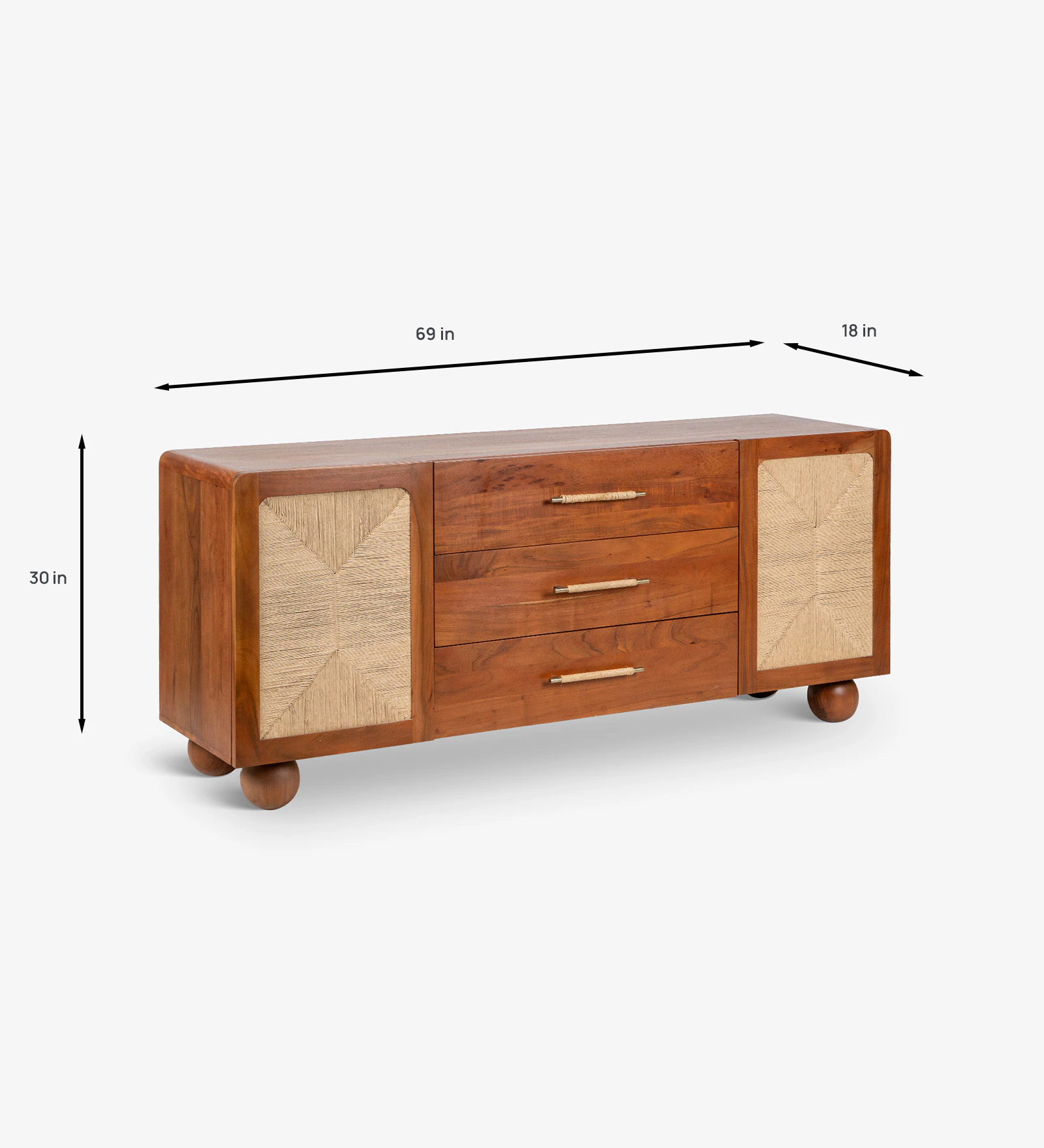 Marcella Wooden Multipurpose Cabinet for Living and Dining Space - Image 4