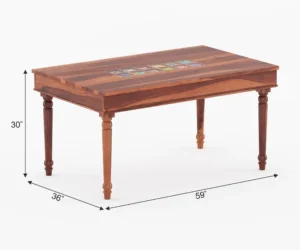 Marlow Heritage Wooden 6 Seater Dining Table Set - Image 8
