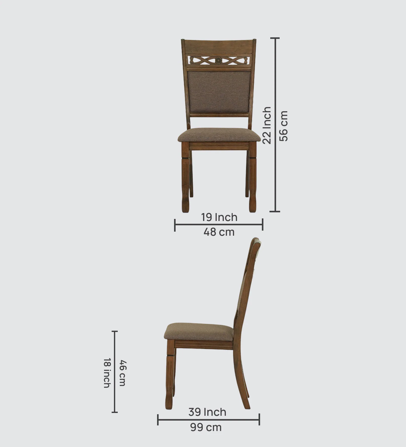 Marlowe Premium Solid Sheesham Wood 6 Seater Dining Set - Image 4