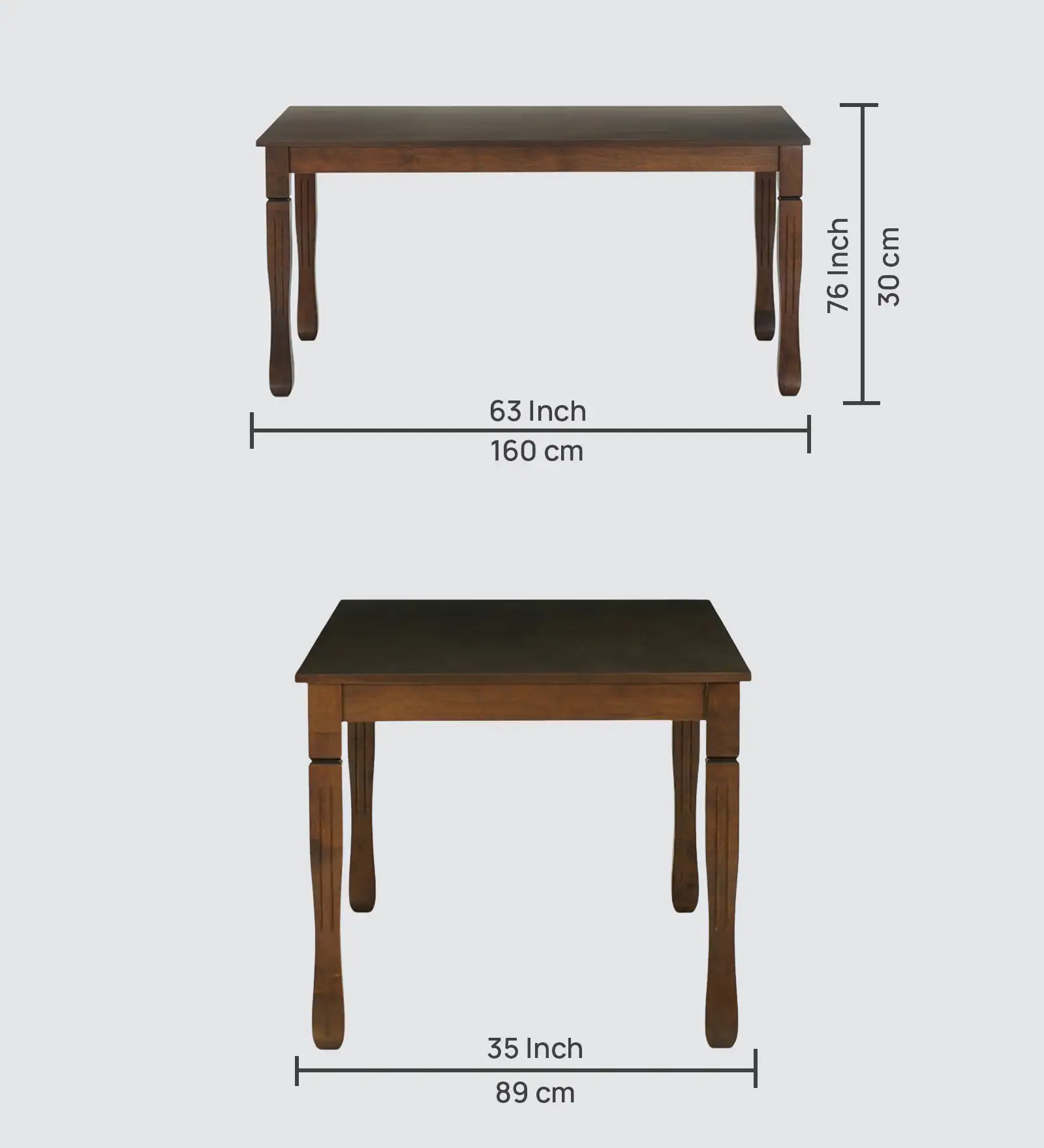 Marlowe Premium Solid Sheesham Wood 6 Seater Dining Set - Image 5
