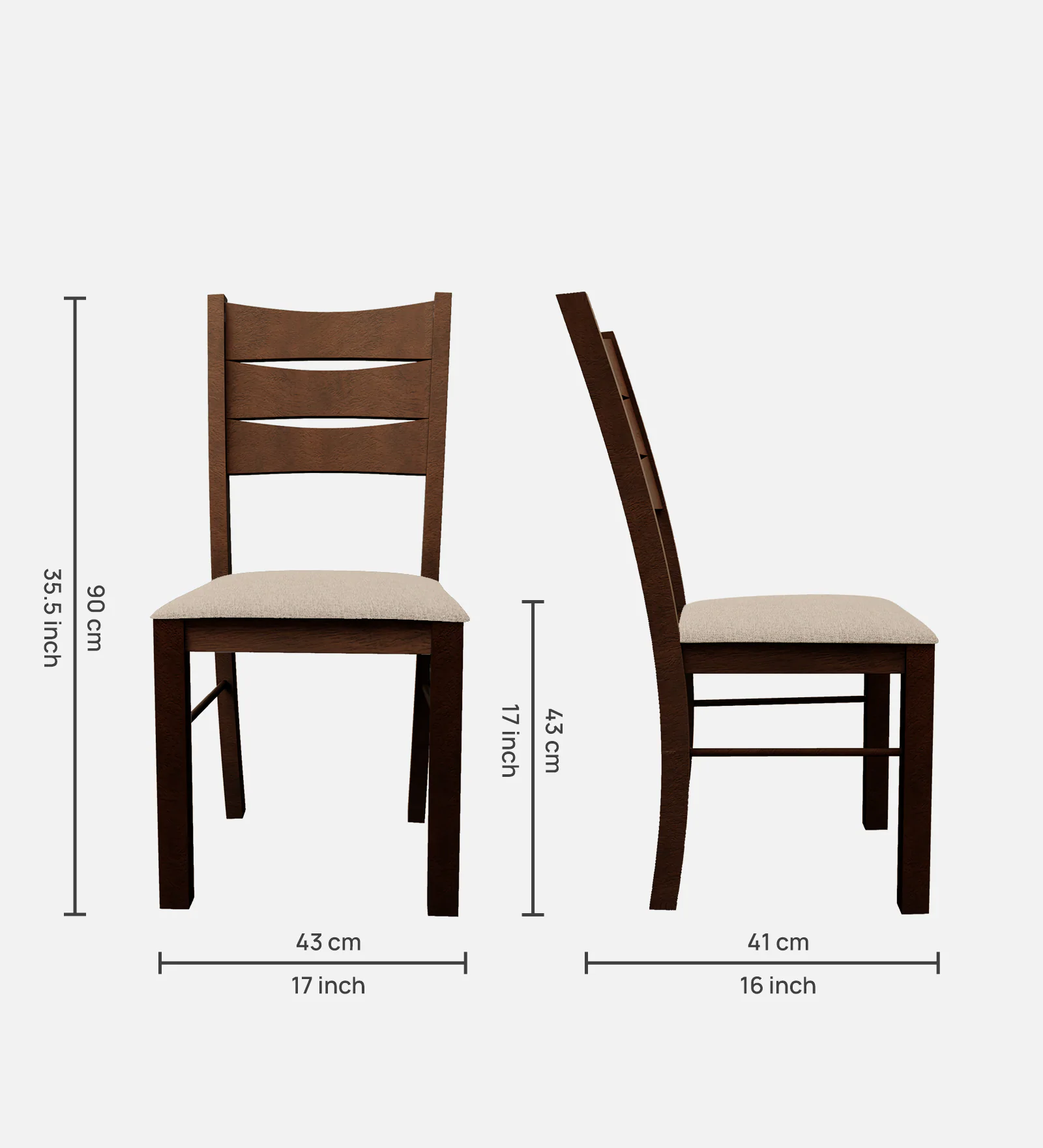 Marvella Solid Sheesham Wood 6 Seater Dining Set with Upholstered Chairs - Image 3