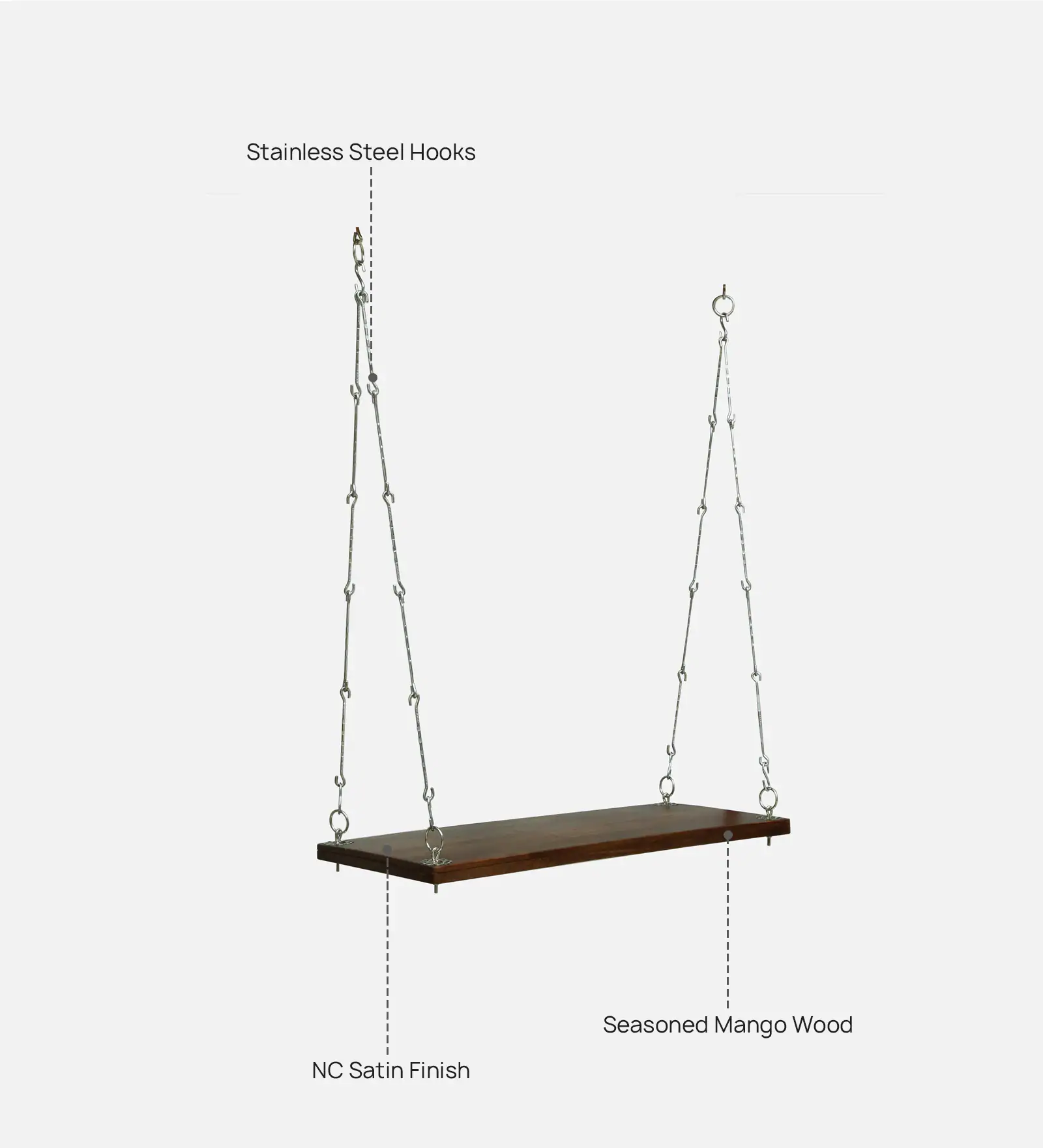 Marvella Solid Wood Wooden Swing for Stylish Living Spaces - Image 5