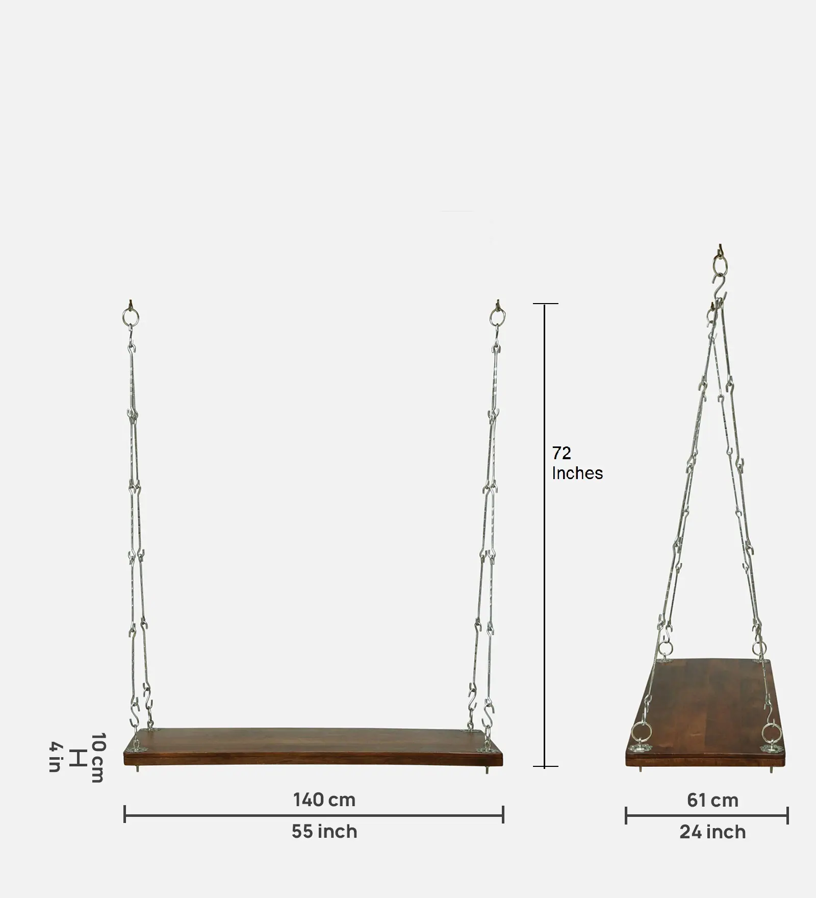 Marvella Solid Wood Wooden Swing for Stylish Living Spaces - Image 7