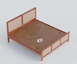 Milan Premium Solid Sheesham Wood Storage Bed with Headboard - Image 3