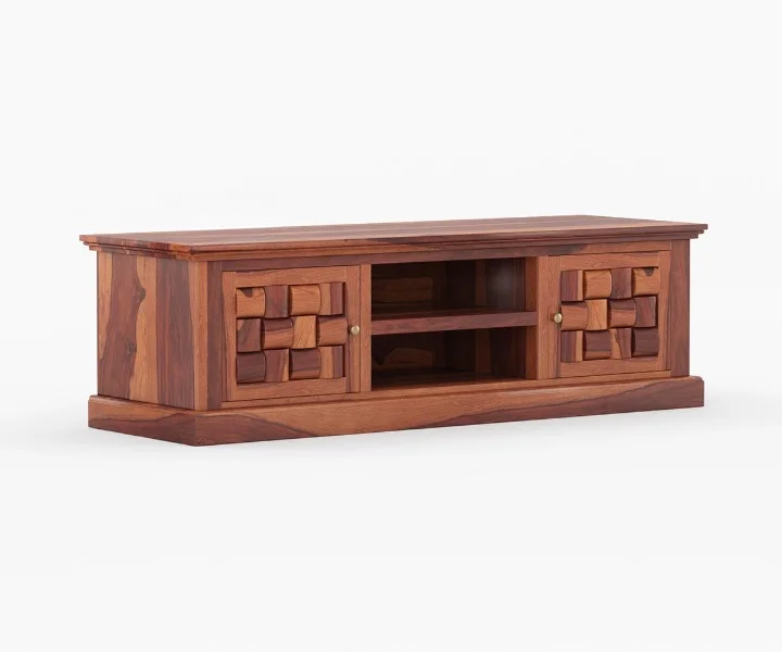Willow Handcrafted Wooden Media Console Unit - Image 3