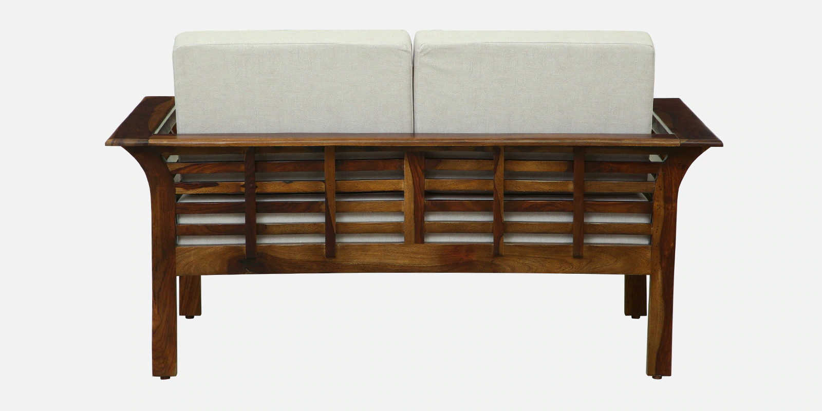 Monarch Premium Solid Sheesham Wood 2 Seater Sofa in Classic Honey Finish - Image 5