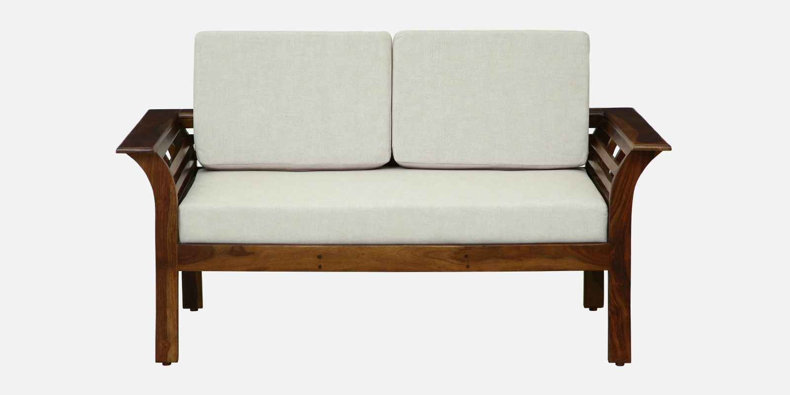 Monarch Premium Solid Sheesham Wood 2 Seater Sofa in Classic Honey Finish - Image 7
