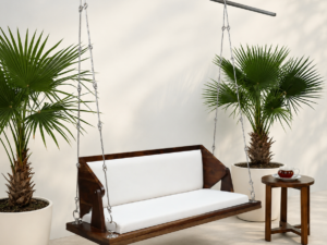 Morina Solid Wood Wooden Swing with Elegant Contemporary Design