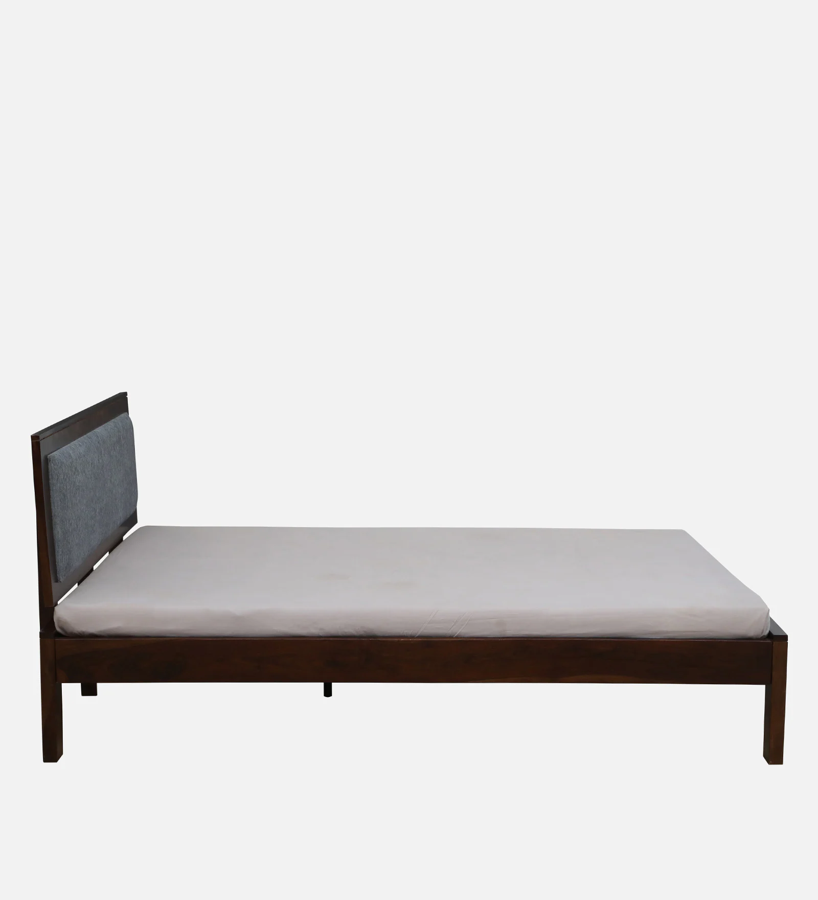 Morvik Handcrafted Solid Sheesham Wood Double Bed - Image 3