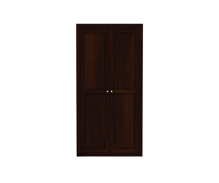 Natural Solid Sheesham Wood 2 Door Wardrobe - Image 5