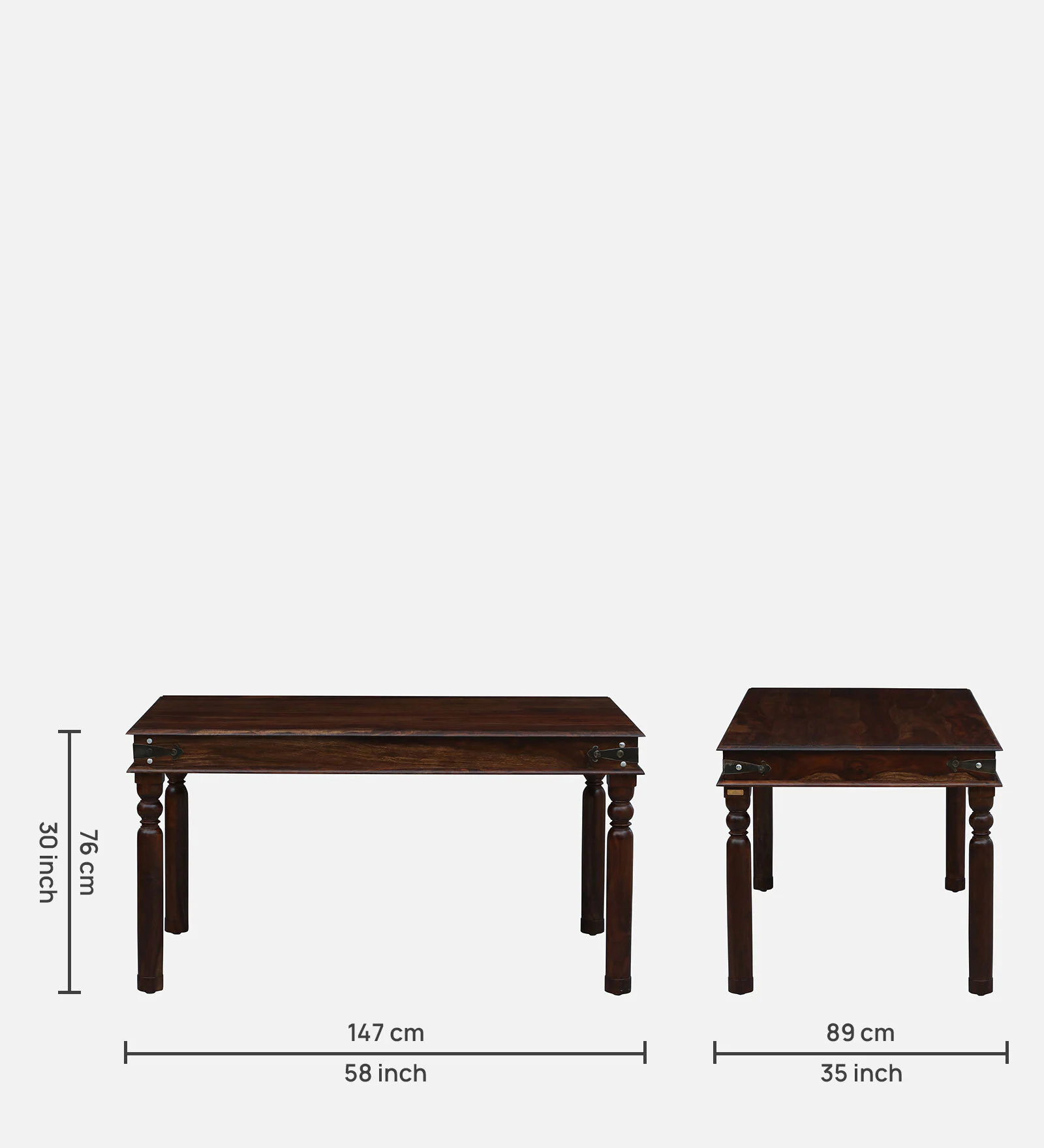 Norchester Handcrafted Solid Sheesham Wood Dining Set - Image 6