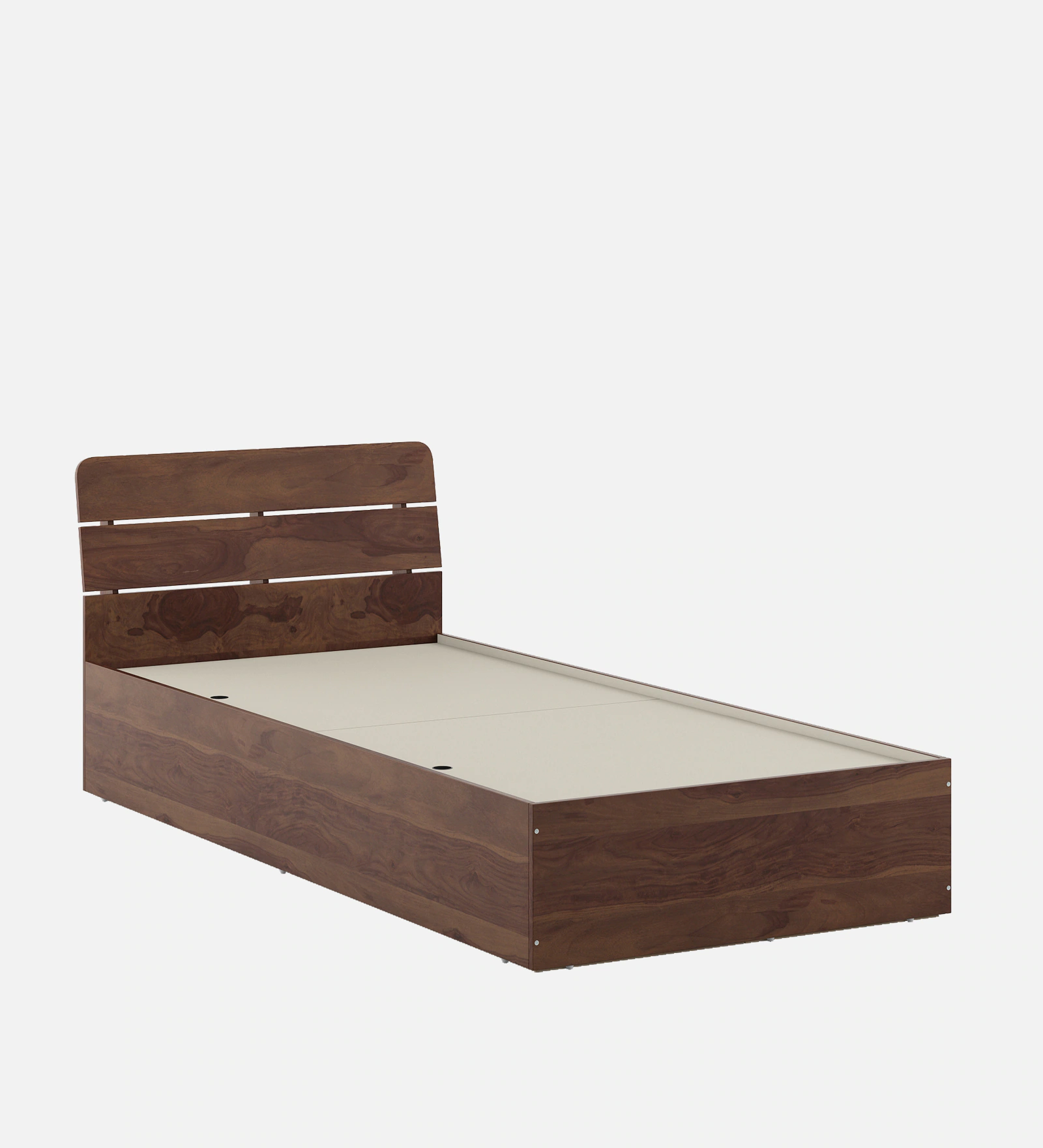 Nordic Luxury Wooden Single Bed with Natural Wood Grain Finish - Image 3