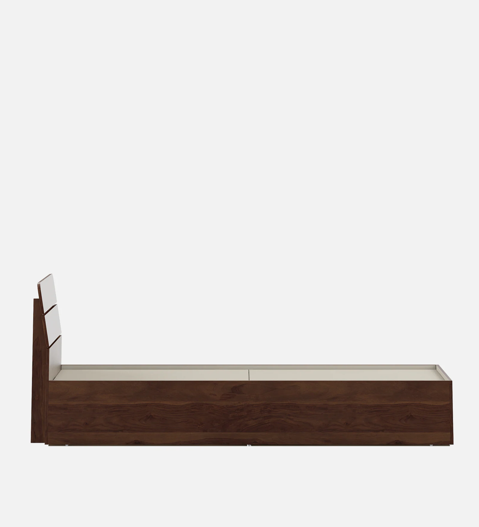 Nordic Luxury Wooden Single Bed with Natural Wood Grain Finish - Image 5