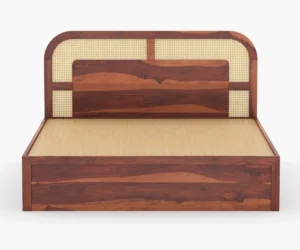 Nordic Premium Solid Sheesham Wood Bedroom Storage Bed - Image 3