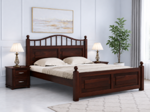 Noresta Solid Wood Bed in Honey Oak Finish