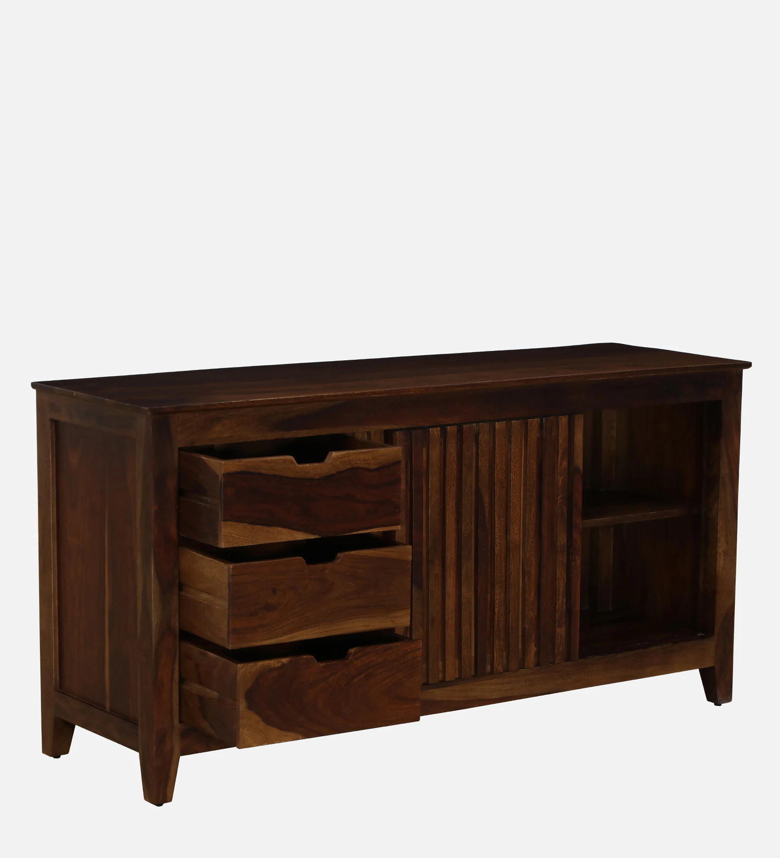 Norvick Handcrafted Sheesham Wood Cabinet with Ample Storage Space - Image 3