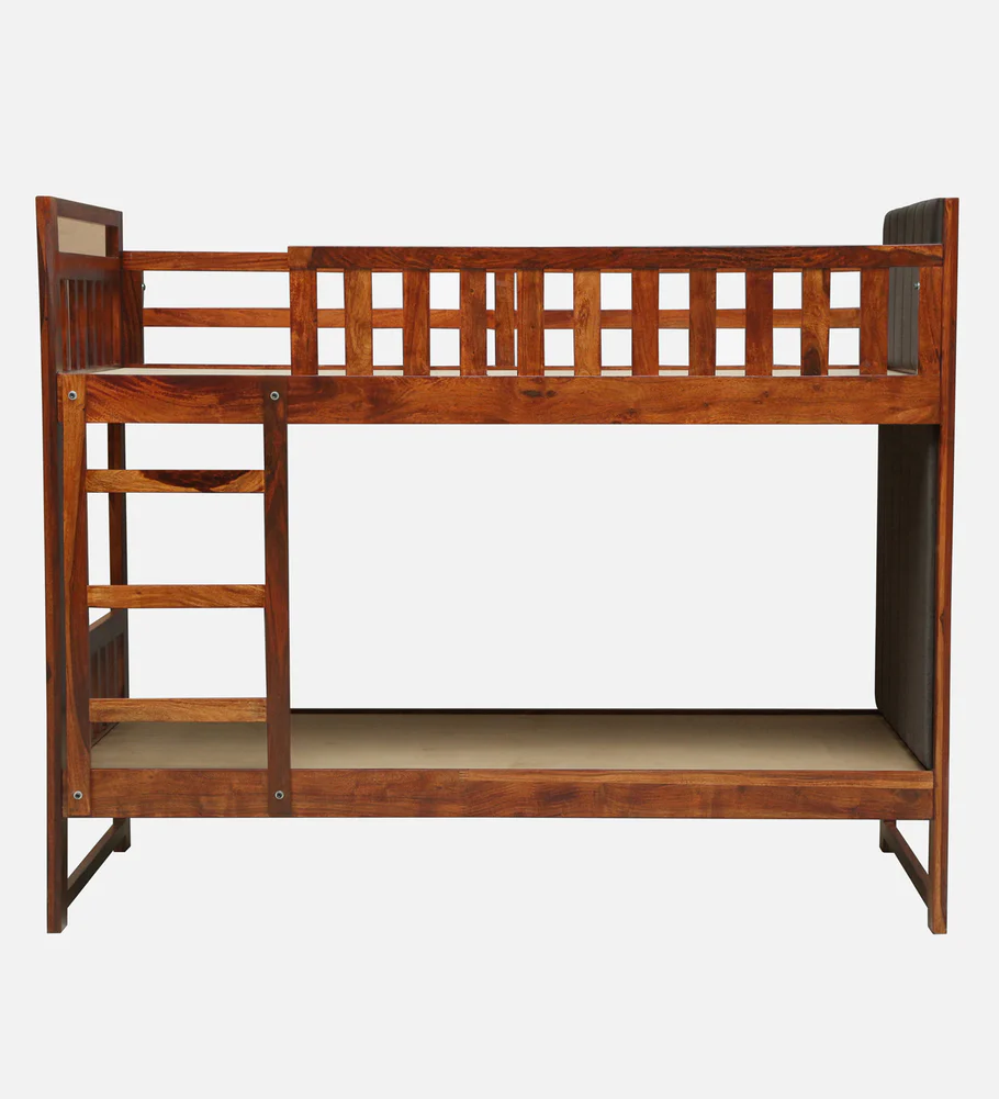 Norvick Sheesham Wood Bunk Bed in Honey Oak Finish - Image 4