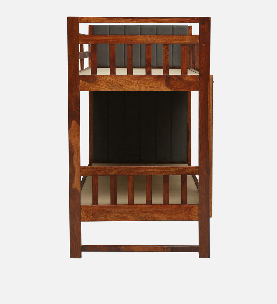 Norvick Sheesham Wood Bunk Bed in Honey Oak Finish - Image 6