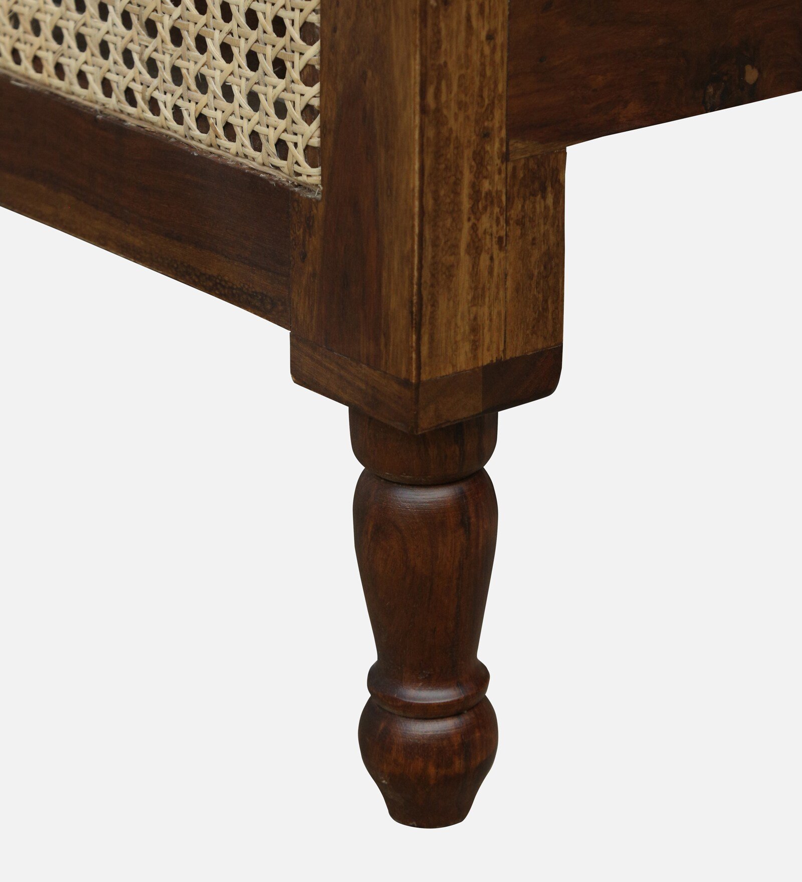 Norvik Solid Wood Lounge 1 Seater Sofa in Honey Oak Finish - Image 2