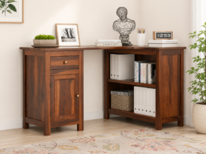 Norvix Solid Wooden Study Table with Elegant Contemporary Design
