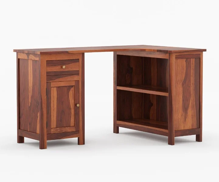 Norvix Solid Wooden Study Table with Elegant Contemporary Design - Image 3