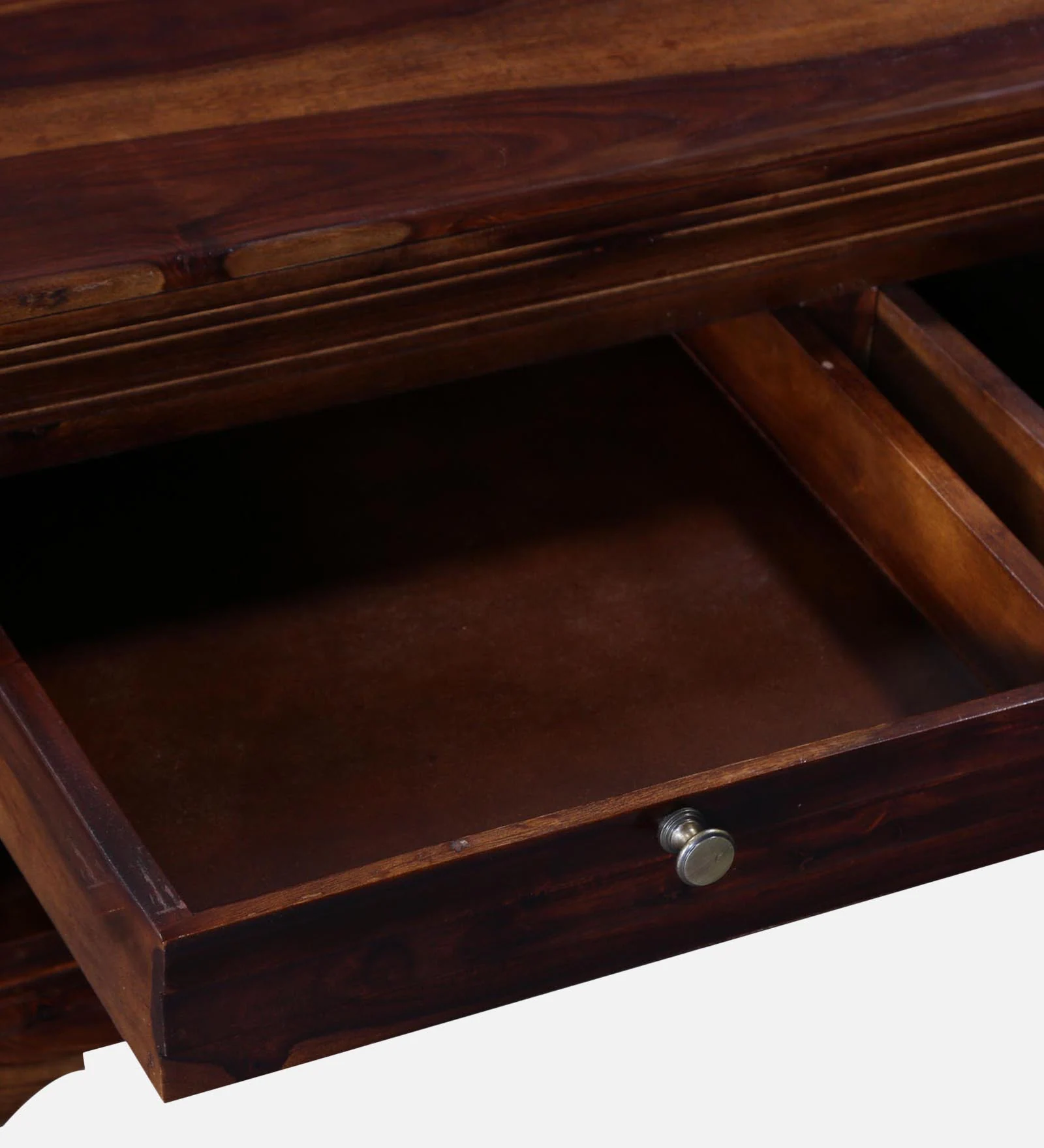 Norwick Handcrafted Sheesham Wood Coffee Table with Shelf - Image 6
