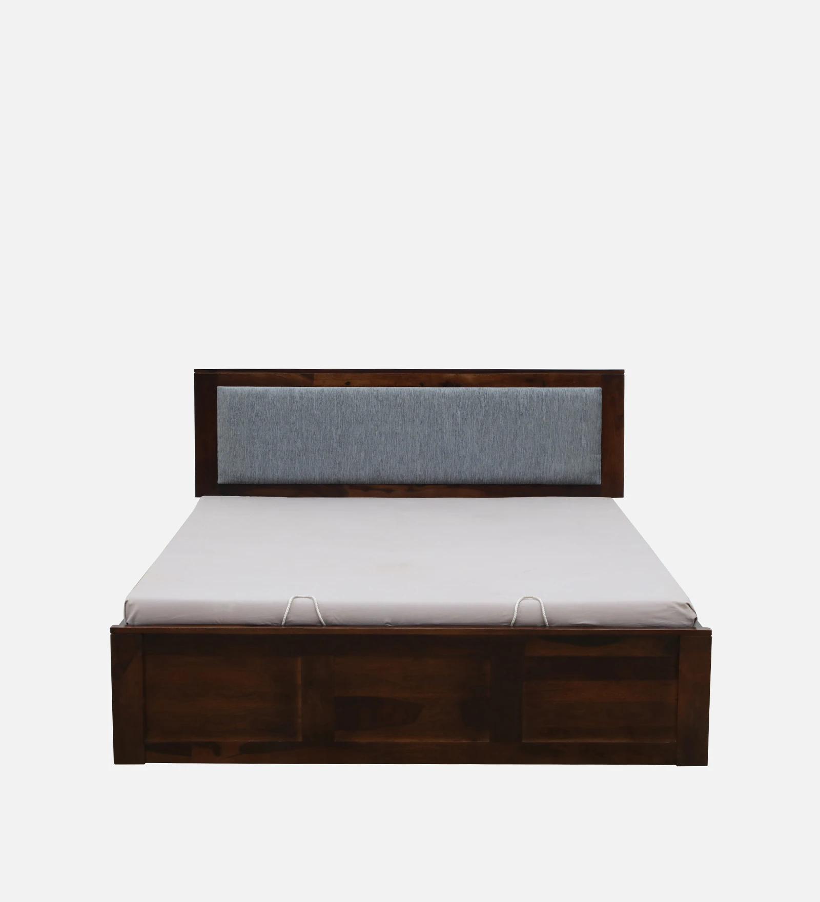 Norwick Premium Wooden Bed with Upholstered Headboard - Image 4