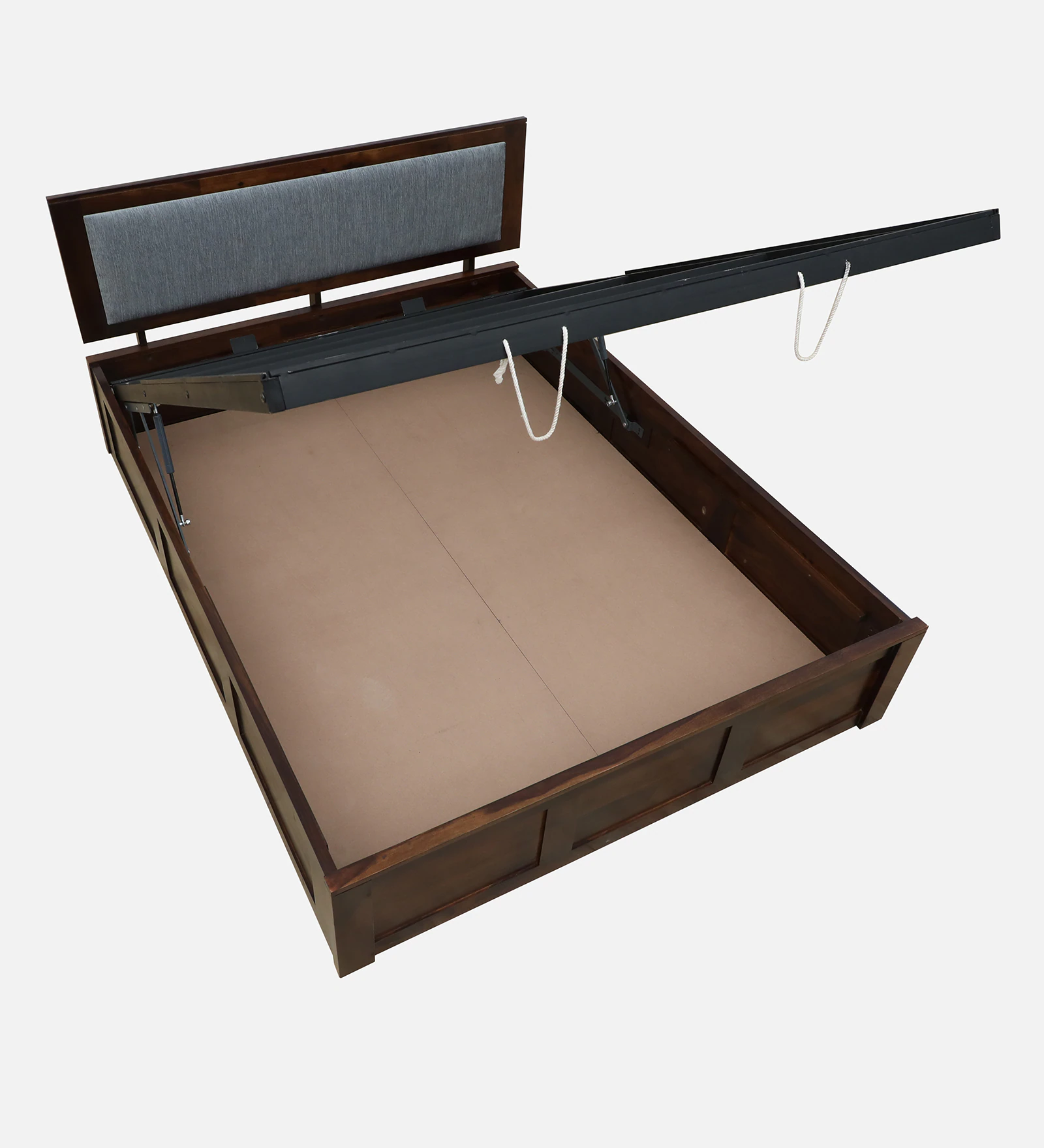 Norwick Premium Wooden Bed with Upholstered Headboard - Image 6