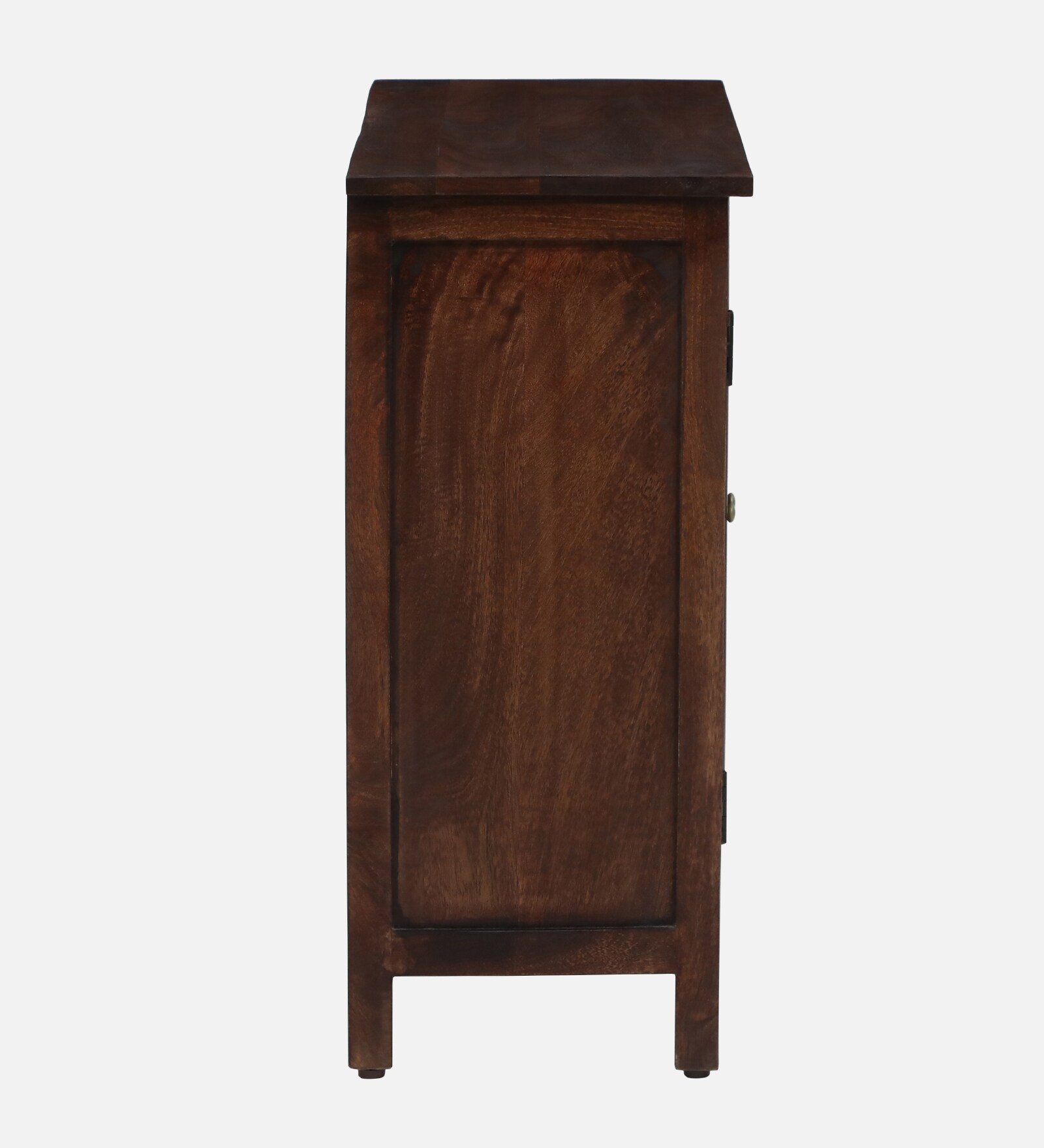 Norwick Sheesham Wood 2 Door Storage Cabinet in Rustic Walnut Finish - Image 6