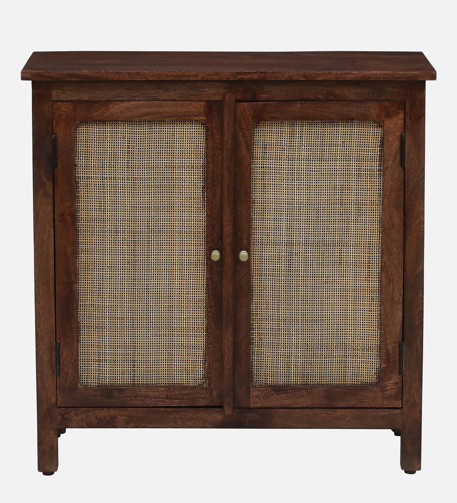 Norwick Sheesham Wood 2 Door Storage Cabinet in Rustic Walnut Finish - Image 8