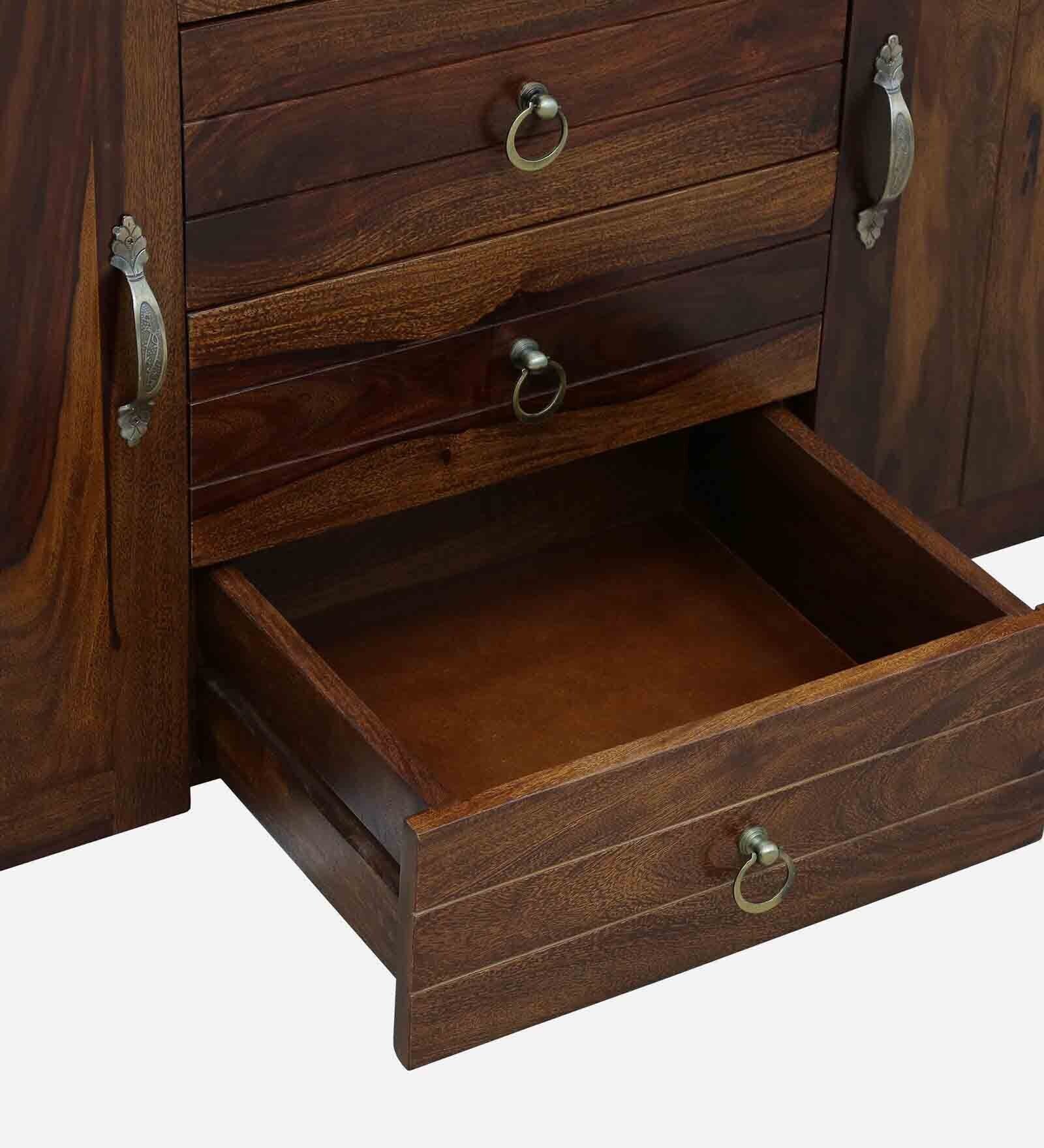 Orlena Solid Sheesham Wood Cabinet with Elegant Contemporary Design - Image 2