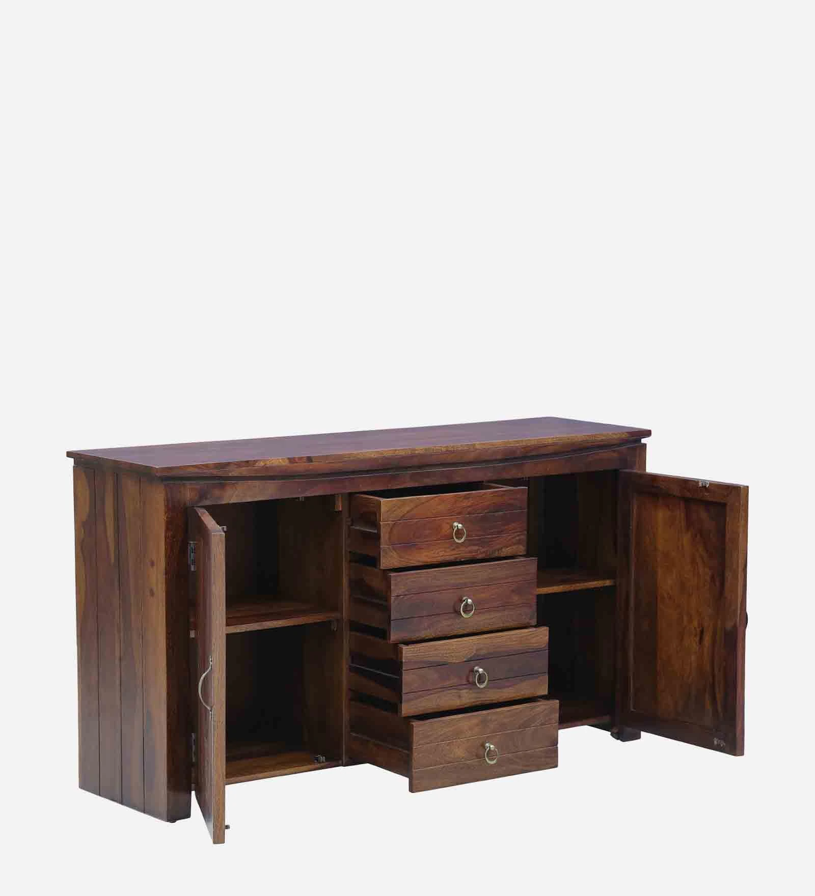 Orlena Solid Sheesham Wood Cabinet with Elegant Contemporary Design - Image 7