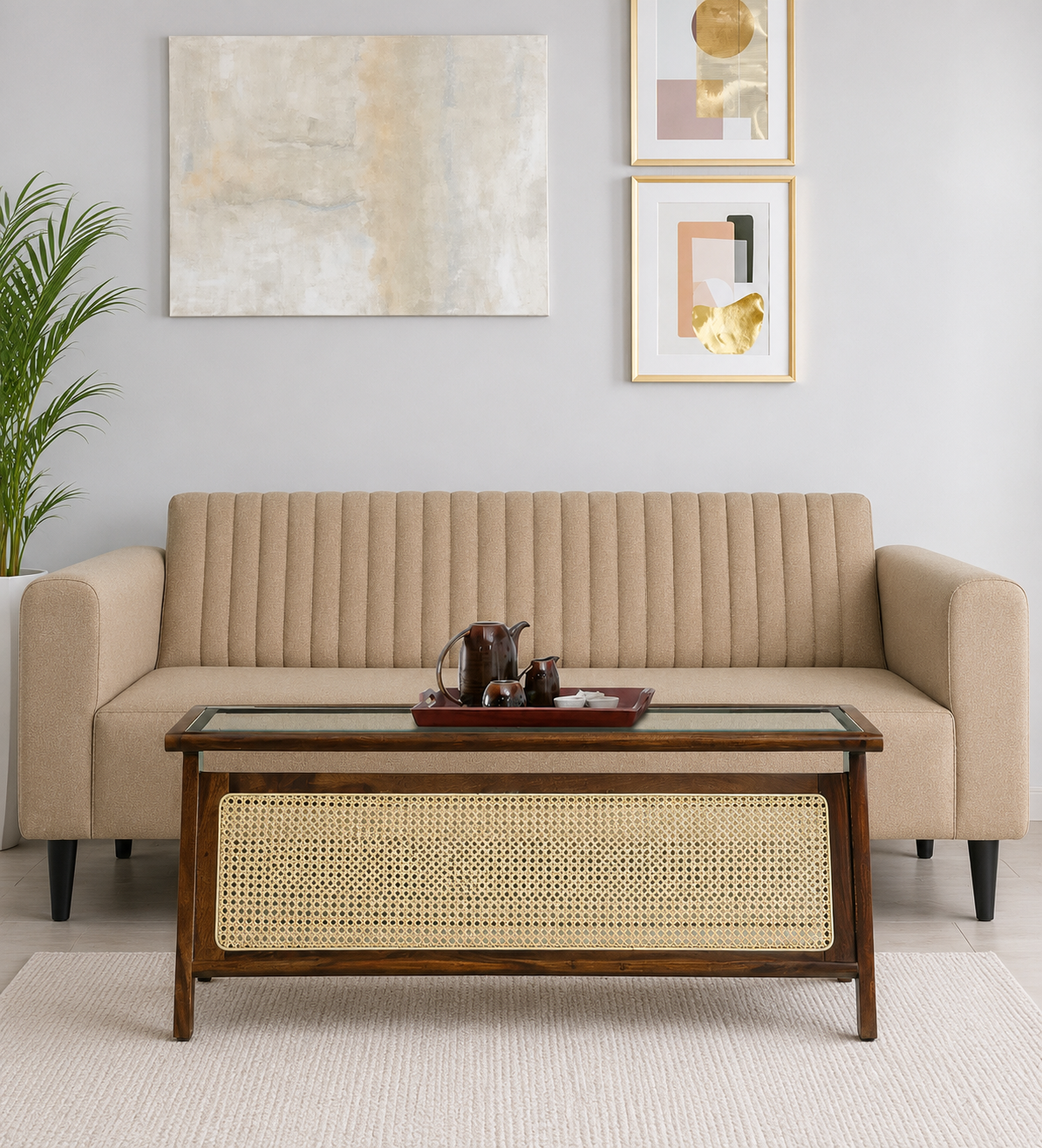 Oakmere Luxury Wooden Coffee Table for Contemporary Living Rooms